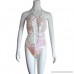 iLOOSKR Women's One-Piece Swimsuit Sequined Bandage Hanging Neck Thickening Bra Summer Swimwear Bikini Pink B07MCMNHGW